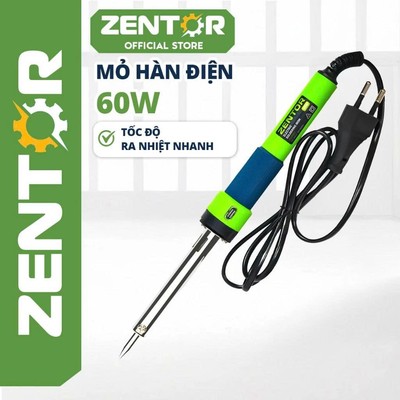 Mỏ Hàn Điện 60W ZENTOR DELI Chính Hãng Mỏ Hàn Thiếc Mũi Hàn Nhiệt Bằng Đồng Hàn Linh Kiện Điện Tử