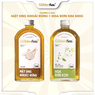  Combo 2 hũ mật ong Khoái Rừng + Mật ong hoa Đơn Kim The Golden Bee 500g 1Hũ mật ong nguyên chất 