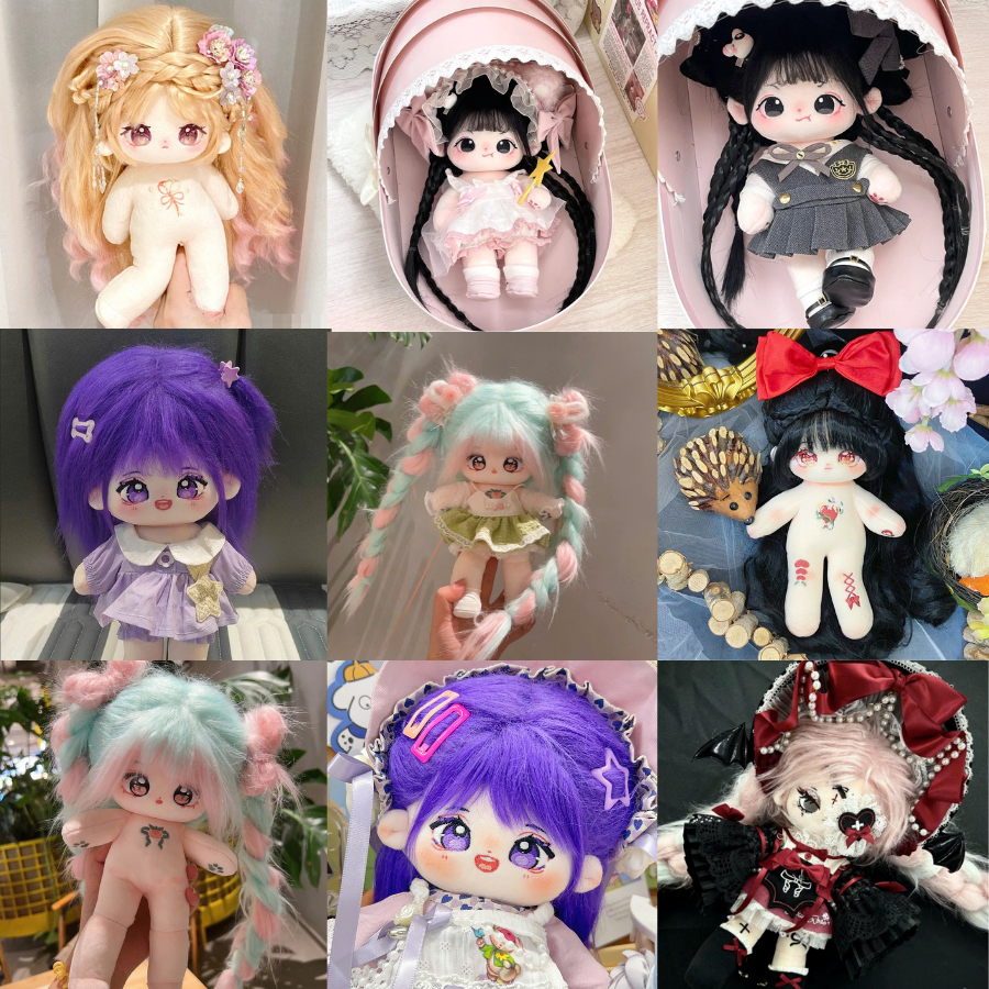 Cotton doll 25cm bé gái - Búp bê bông 25cm bé gái chính hãng | SẴN HÀNG - NHIỀU MẪU