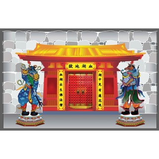 Bộ  6 cổng ngục giấy 70x100cm