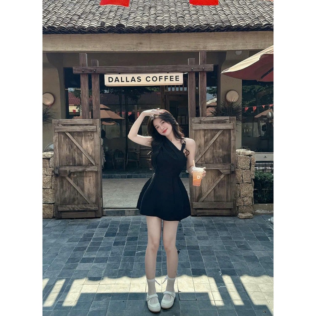 (CÓ BIG SIZE) VÁY ĐEN DÁNG XÒE CỔ VEST THANH LỊCH PENNY DRESS | BigBuy360 - bigbuy360.vn