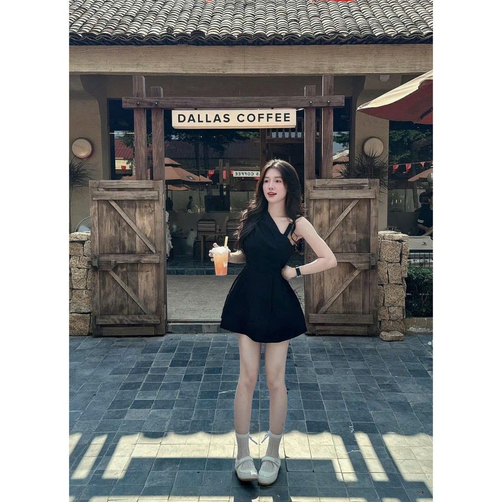 (CÓ BIG SIZE) VÁY ĐEN DÁNG XÒE CỔ VEST THANH LỊCH PENNY DRESS | BigBuy360 - bigbuy360.vn