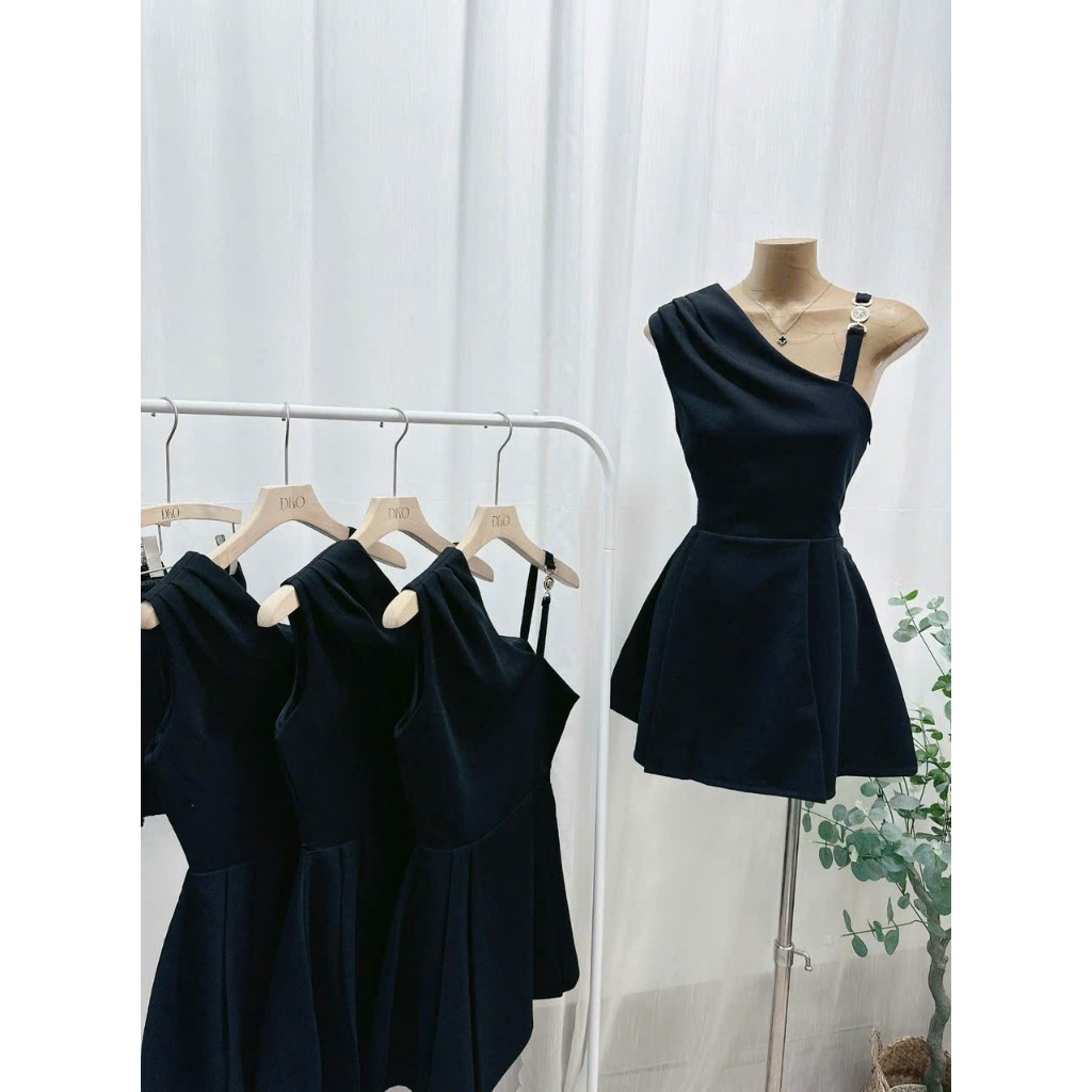 (CÓ BIG SIZE) VÁY ĐEN DÁNG XÒE CỔ VEST THANH LỊCH PENNY DRESS | BigBuy360 - bigbuy360.vn