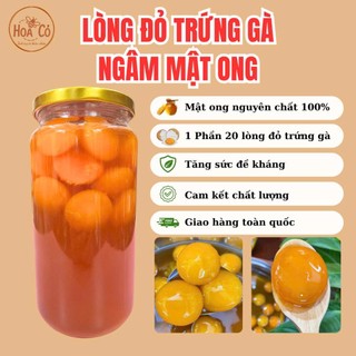 Lòng đỏ trứng gà ngâm mật ong