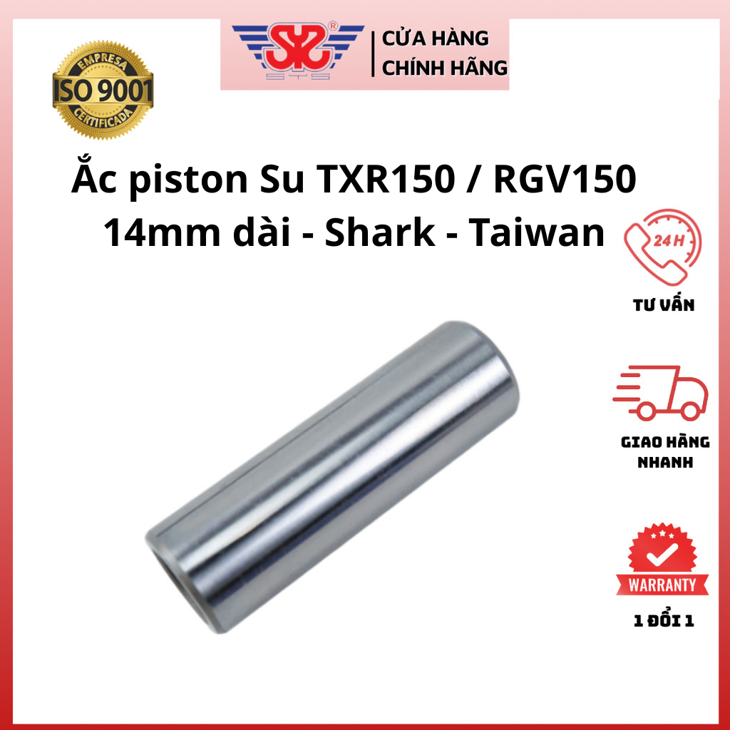 Ắc piston xipo TXR150, RGV150 chính hãng Shark, Taiwan E15-04