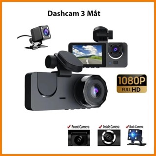  Camera Hành trình ô tô 3 mắt FULL HD 1080P Góc nhìn rộng - Dashcam kèm đủ phụ kiện lắp đặt 