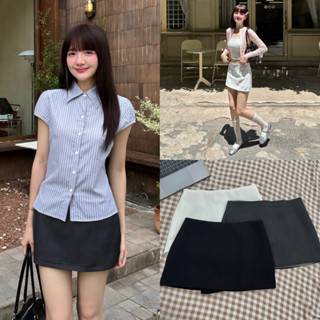 MIA DEROSE SKIRT - Váy Trơn DEROSE Vải Cotton Dày Đứng Form Có Quần Bảo Hộ