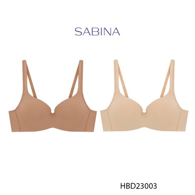 Combo 2 Áo Lót Có Gọng Mút Mỏng Bản Dây Áo Lớn Phù Hợp Người Ngực To Màu Trơn Habpy Bra by Sabina HBD23003