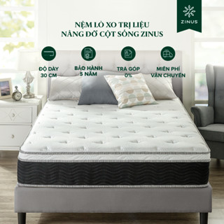Nệm Lò Xo Trị Liệu Cao Cấp Dày 30cm Zinus - 12in iCoil Premium Spring Mattress