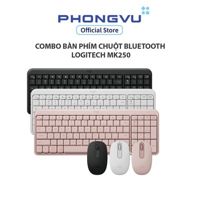 Combo bàn phím chuột bluetooth Logitech MK250 - Bảo hành 12 tháng