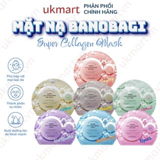 COMBO 10 Miếng Mặt Nạ BANOBAGI Super Collagen Dưỡng Da Chuyên Sâu Dành Cho Mọi Loại Da 30ml