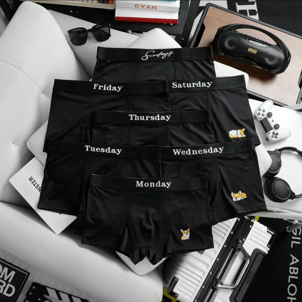 COMBO 7 QUẦN SỊP ĐÙI 7 NGÀY Menswear, Quần Lót Boxer nam cotton thun lạnh co…