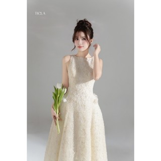  TIELA Đầm váy ren trắng dài -Dily Dress 