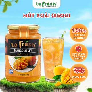 Mứt Xoài Lafresh Đà Lạt - 90% Trái Cây Hũ 850Gram - Dùng Pha Chế, Làm Bánh, Ăn Kèm