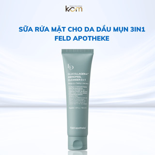   Date T9 2025  Sữa rửa mặt Thanh Tẩy sạch sâu Glucollagen-4 Aminopeel Cleanser 3IN1 Feld Apotheke 100ml 