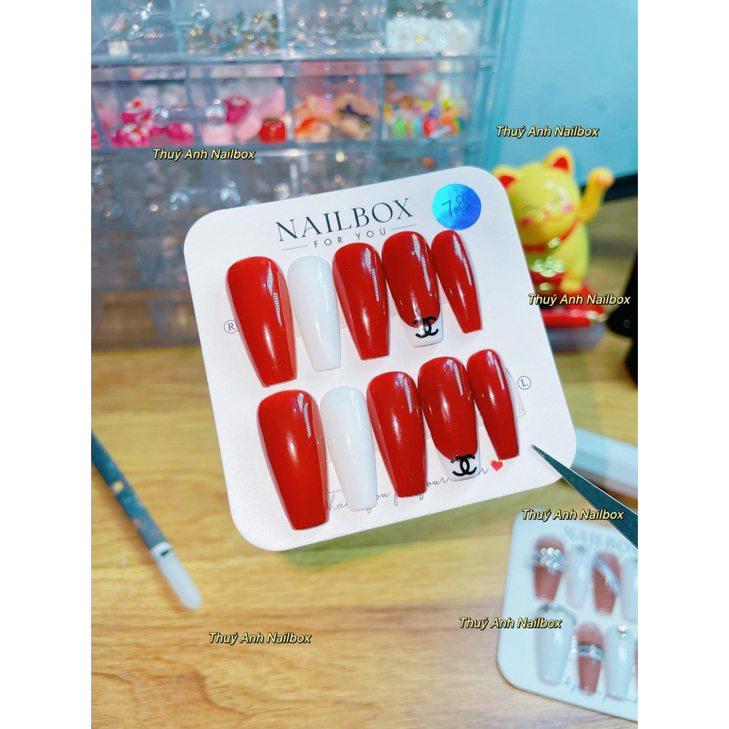 [M78] Nailbox Đỏ Đơn Giản