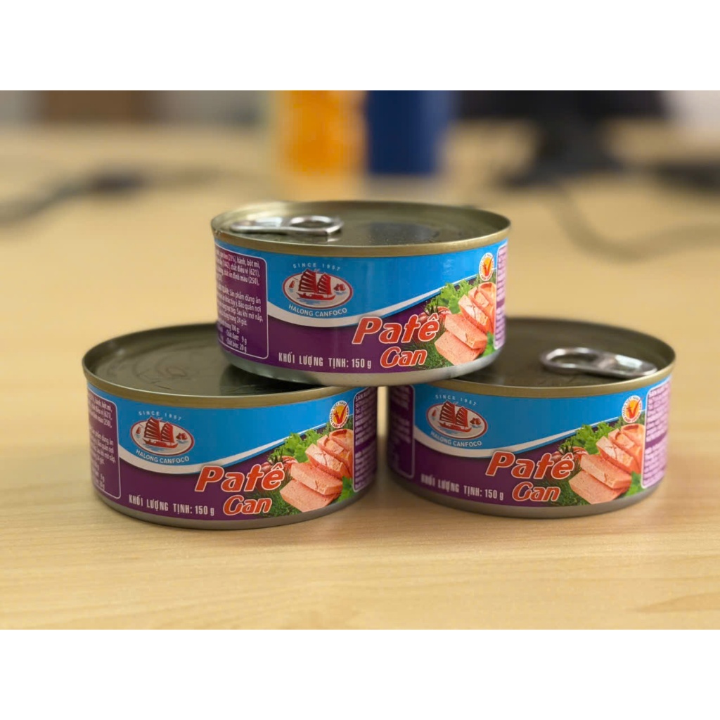 Bộ 3 hộp PATE GAN Hạ Long 150gr (Date mới)