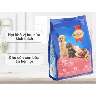 Hạt Cho Chó Con SmartHeart Puppy Vị Bò & Sữa