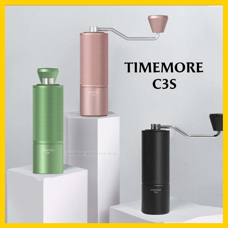 Cối xay cà phê Timemore C3 - Máy xay thủ công, màu đen, 540g, 14.7cm x 5.2cm
