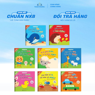 Sách – Combo 8 cuốn Ehon toán học đầu đời cùng con học toán - Song ngữ Anh Việt cho bé 0-3 tuổi