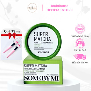 Mặt Nạ Đất Sét Trà Xanh Some By Mi Super Matcha Pore Clean Clay Mask 100g Duduhouse