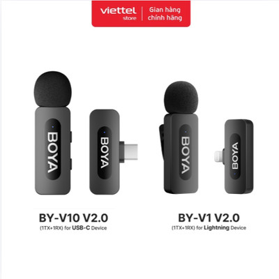 Micro không dây BOYA BY V1 / BOYA BY V10 Chính hãng