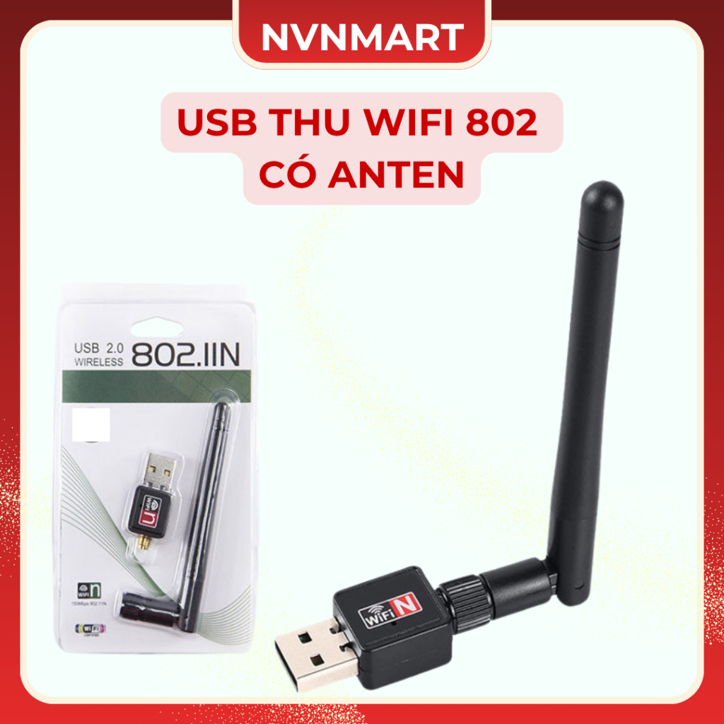 USB Wifi có Anten tốc độ 150MBPS 802.11