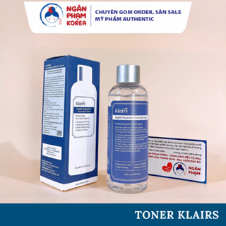 Nước Hoa Hồng Không Mùi Dear Klairs Supple Preparation Unscented Toner 180ml