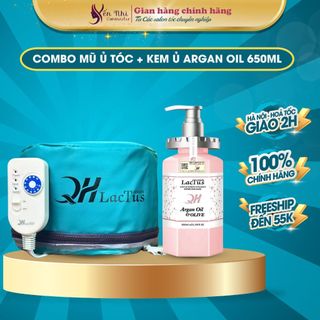  Máy hấp tóc tại nhà kem ủ phục hồi tóc hư tổn QH Lactus Season mũ ủ chăm sóc tóc ủ tóc keratin 650ml 