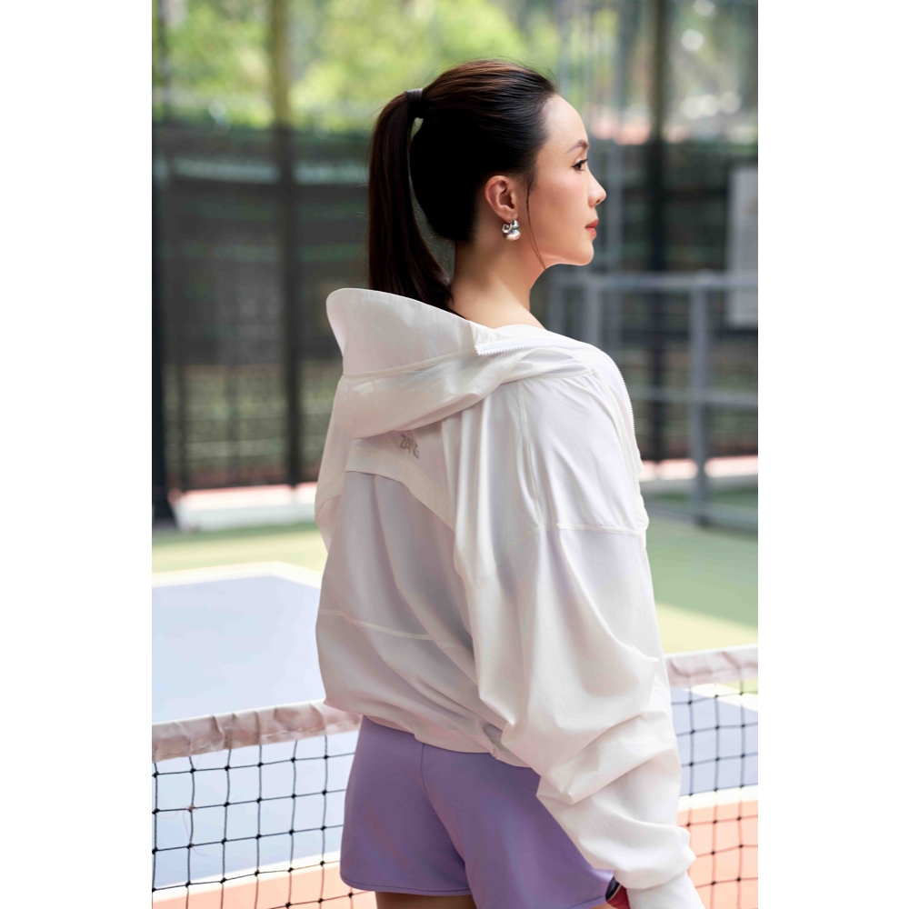 Áo Khoác Đa Năng Nữ ZANG 0 ĐỘ Sun Whisper Chất Vải Mát Lạnh Thoáng Mát, Chống UV, Dáng Lửng Tôn Dáng