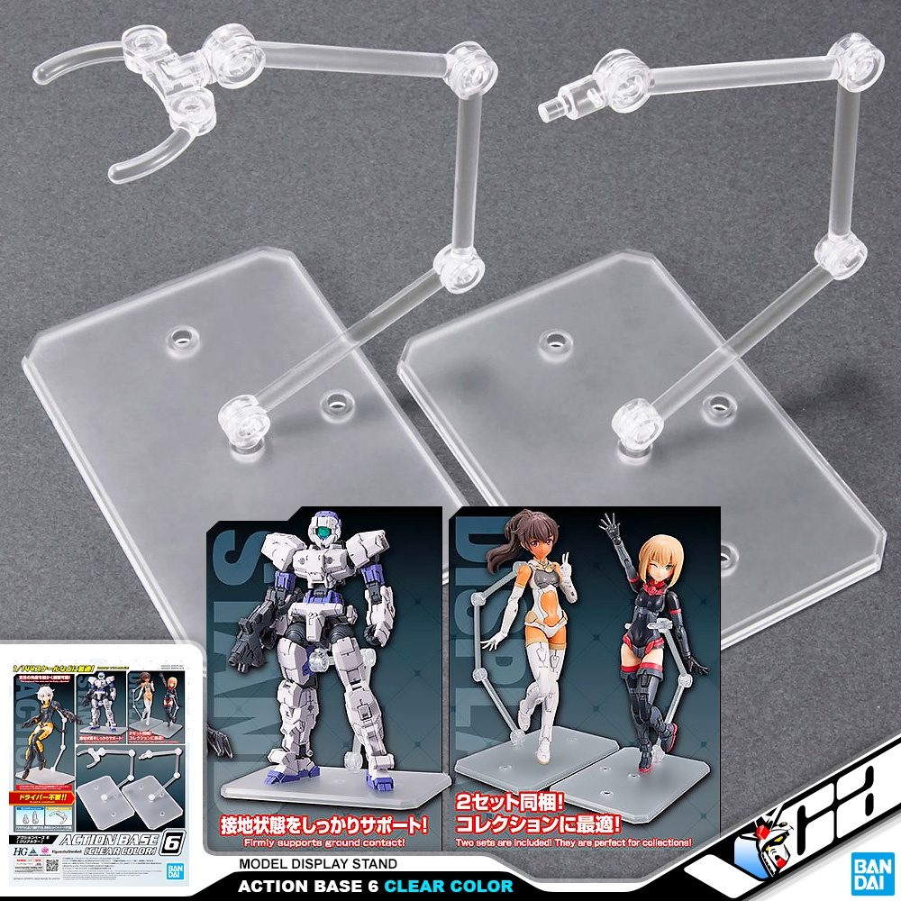 Base - giá trưng bày mô hình ACTION BASE 6 [CLEAR COLOR] Bandai 4573102642141