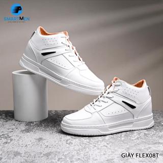 [Tăng 7-8cm] Giày Thể thao đế IP siêu nhẹ Smartmen FLEX-08-T, Tăng chiều cao 7-8cm, Da Microfiber nhập khẩu. BH 12 tháng