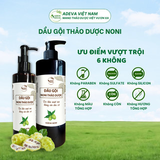 Dầu Gội Hỗ Trợ Bết Dầu, Gàu Nấm ADEVA 250ml/500ml, Chiết Xuất Trái Nhàu Và Dược Liệu thiên nhiên