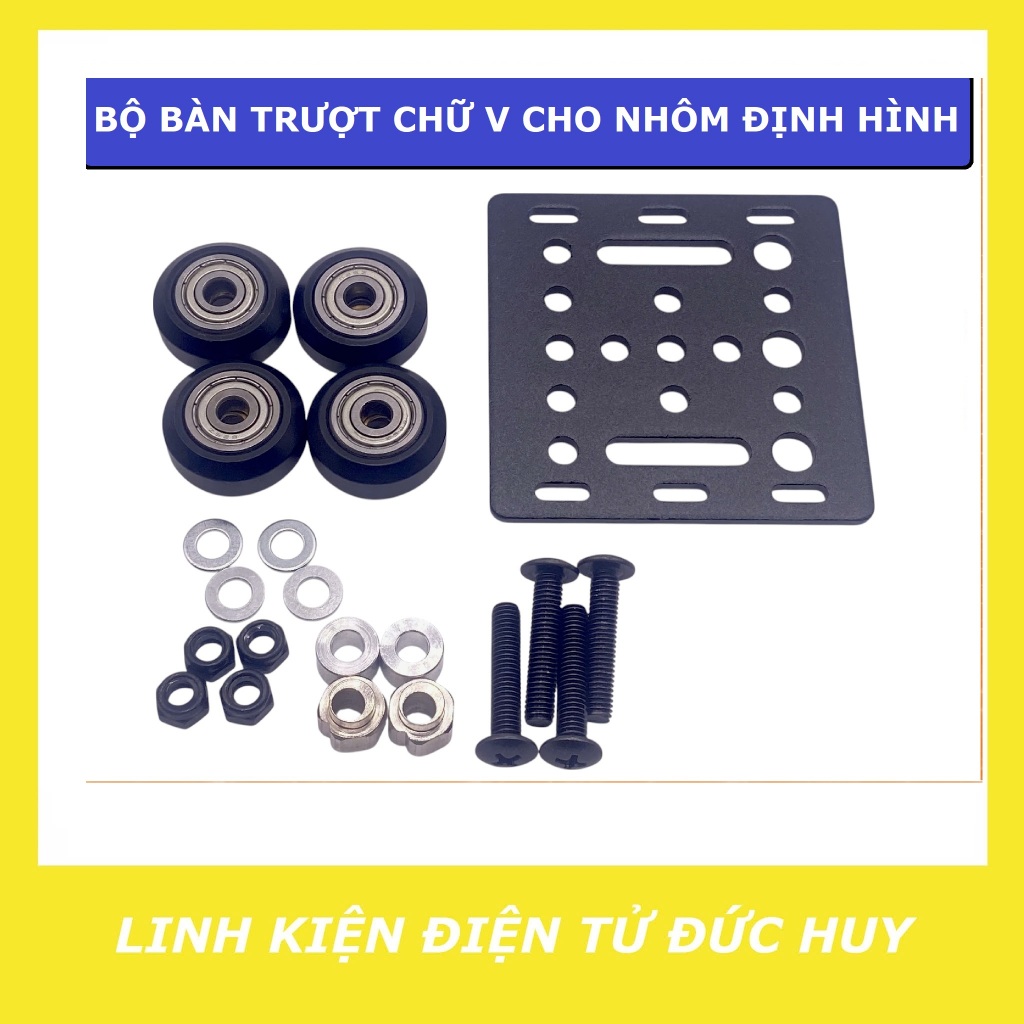 BỘ BÀN TRƯỢT CHỮ V CHO NHÔM ĐỊNH HÌNH 2020, 2040 OpenBuild