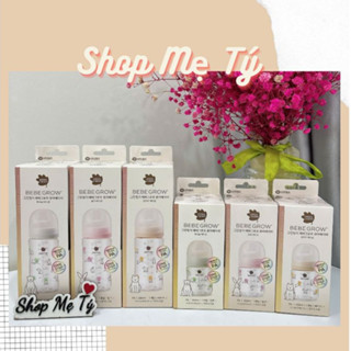 (Nhựa PA) Bình sữa Green Finger Bebegrow Hàn Quốc size 160ml / 280ml núm ti mềm 2 van khí chính hãng