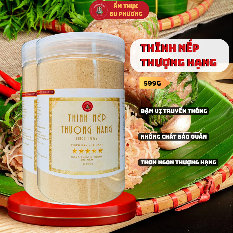 Bột thính nếp thượng hạng 599g chuẩn hương vị truyền thống cho các món nem, gói