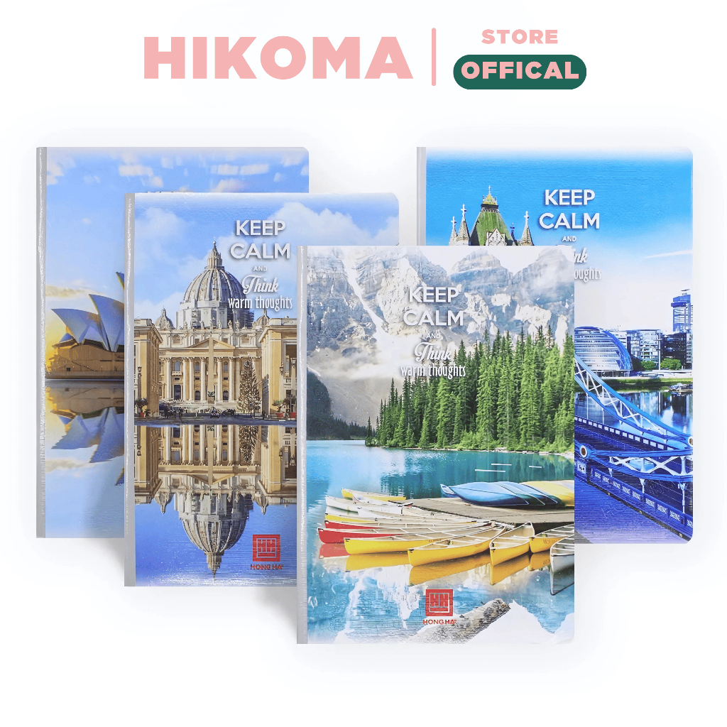 Vở kẻ ngang 200 trang Hồng Hà vở ghi chép học sinh,sinh viên