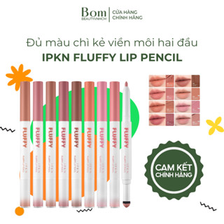 Chì Kẻ Viền Môi Kết Hợp Son Hai Đầu IPKN Fluffy Lip Pencil