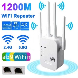 Kích Sóng Wifi 4 Râu Tốc Độ Cao 1200mbps Phát Xuyên Tường Kết Nối Xa Mở Rộng Vùng Phủ Sóng