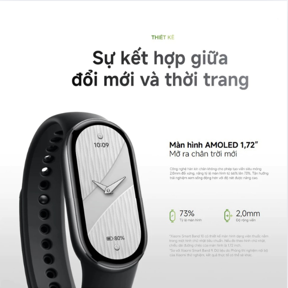 Đồng hồ thông minh Xiaomi Smart Band 10 Chính hãng - Màn hình AMOLED 1,72'' | BigBuy360 - bigbuy360.vn