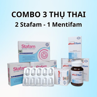 [COMBO 3 Thụ Thai] 2 Stafam và 1 Mentifam - Bổ tinh trùng, bổ trứng bổ sung hỗ trợ sinh sản đón bé tự nhiên