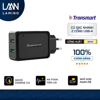 Sạc tronsmart w2tf 2 cổng 36w quick charge 3.0 - hãng phân phối chính thức