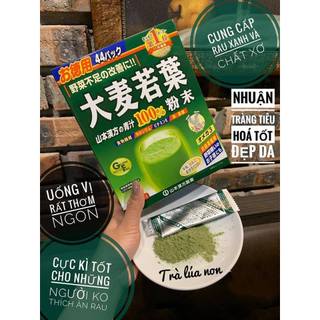 Bột Lúa Mạch Non Yamamoto Kanpo Nhật Bản 44 gói chiết xuất 100% từ lá lúa non giúp bổ sung vitamin, hỗ trợ sức khoẻ