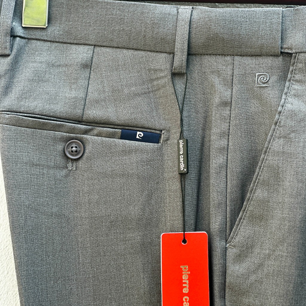 Quần Âu Nam Xám Ống Côn Co Giãn, Quần Tây Nam Cao Cấp Hàng Xuất Dư Sang Thị Trường Hàn Quốc Màu Xám