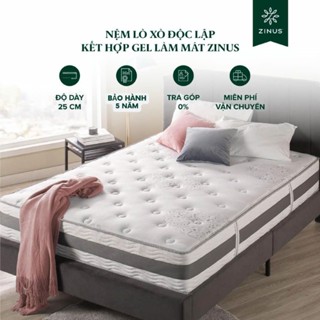 Nệm Lò Xo Gel Mát Cao Cấp Dày 25cm Zinus - 10in Gel-Infused Memory Foam Hybrid Spring Mattress