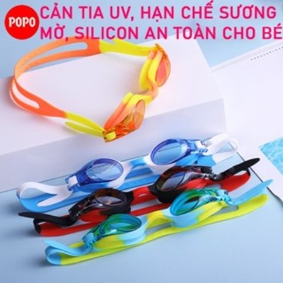 Kính bơi mắt trong cho trẻ em từ 3 tuổi POPO Y1810 ngăn nước tuyệt đối, hạn chế sương mờ