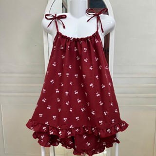 [MỞ BÁN CÓ BIGSIZE] Yếm 2 dây bộ đồ ngủ chất đũi cotton mỏng nhẹ có thể căn chỉnh được dây