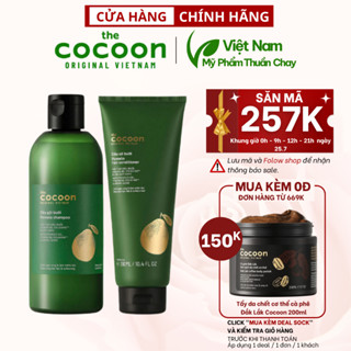 Bộ dầu gội bưởi Pomelo Cocoon 310ml + Dầu xả bưởi Pomelo Cocoon 310ml