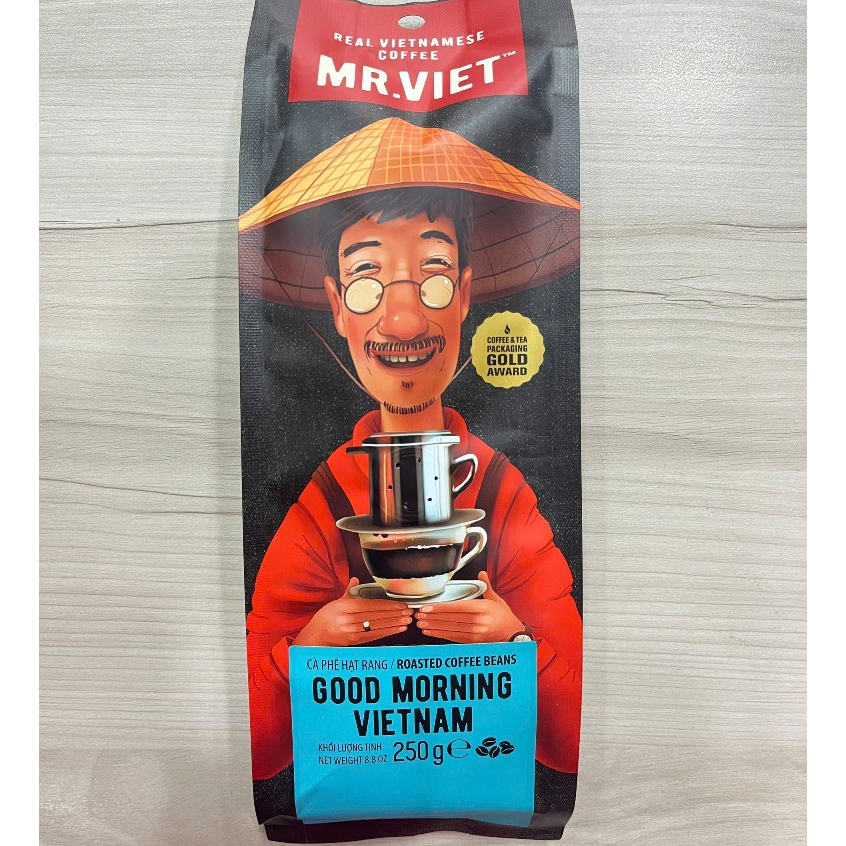 Cà phê hạt rang Good Morning Mr Viet 250g