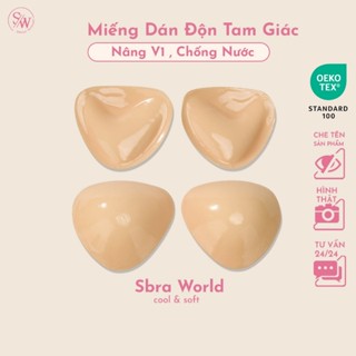  Miếng Dán Độn Ngực Tam Giác Bikini SBRA Nâng Đẩy Vòng 1  Keo 2 Mặt Siêu Bám Dính Chống Nước SA04 